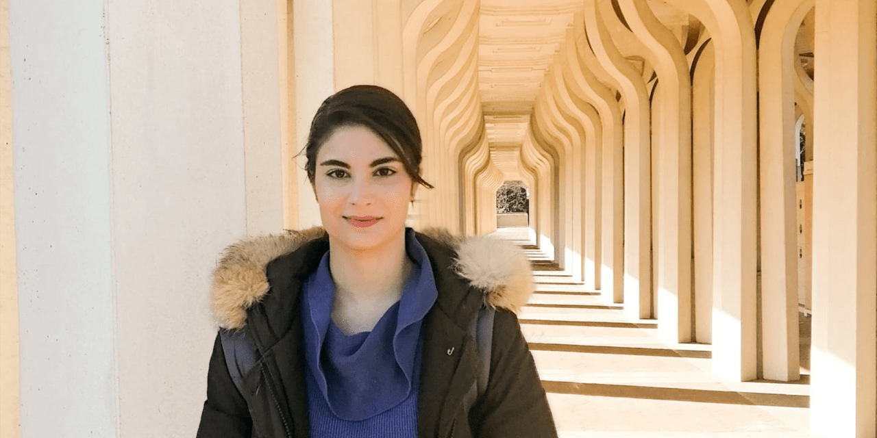 Adriana Pellegrini at Rome's Mosque.